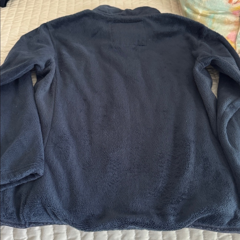 Auburn Navy Blue Fleece Pullover - Picture 4 of 4